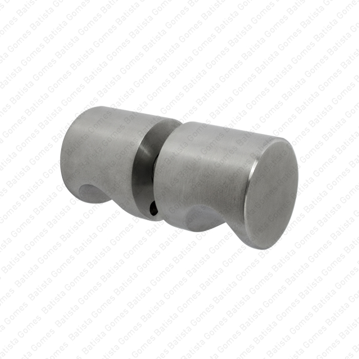 Puxador duplo fixo �30x30 para portas vidro ou madeira - INOX 304